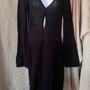 Elegant Black Knit Dress